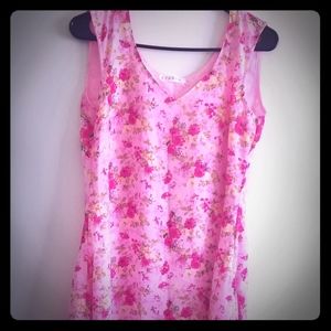 Sleeveless Floral Dress